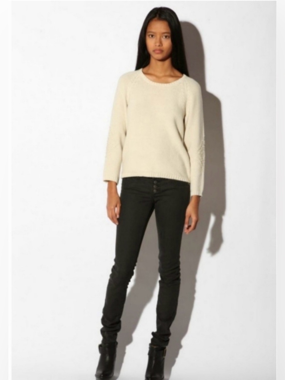 RVCA NWT Perfect Stranger Black Skinny Jeans 29